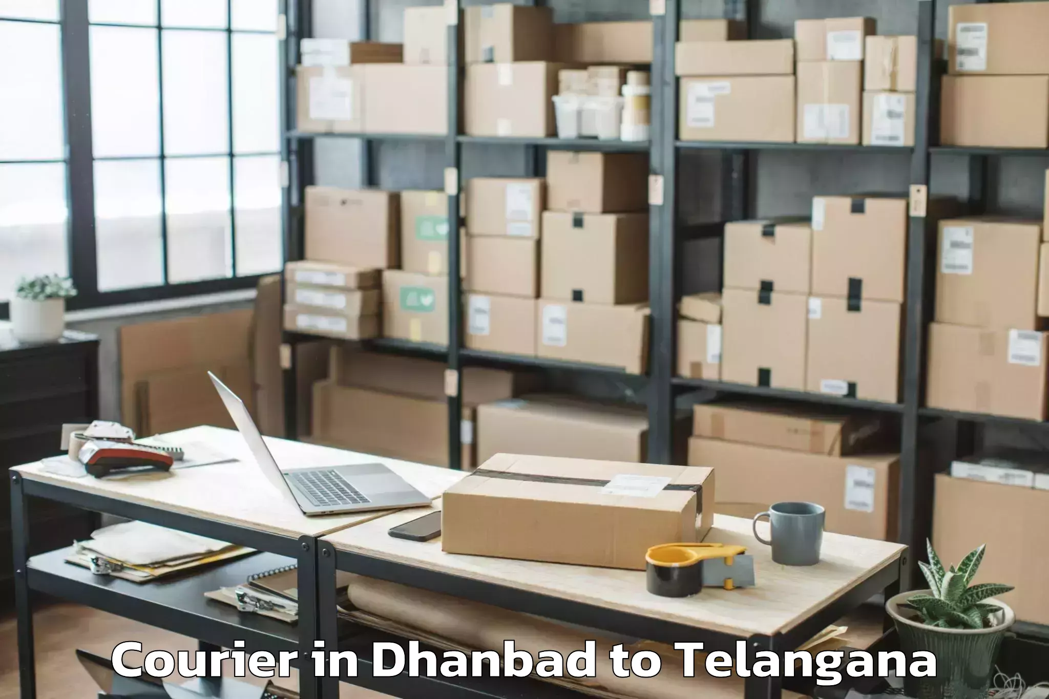 Easy Dhanbad to Munagala Courier Booking